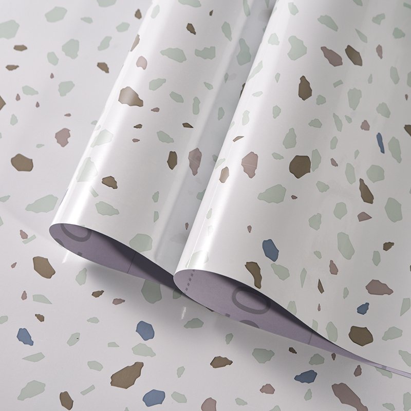 DUUEIHHUER Modern Household Waterproof Marble Board Wallpaper New Design PVC Kitchen Apartment Peel Stick Installation Free