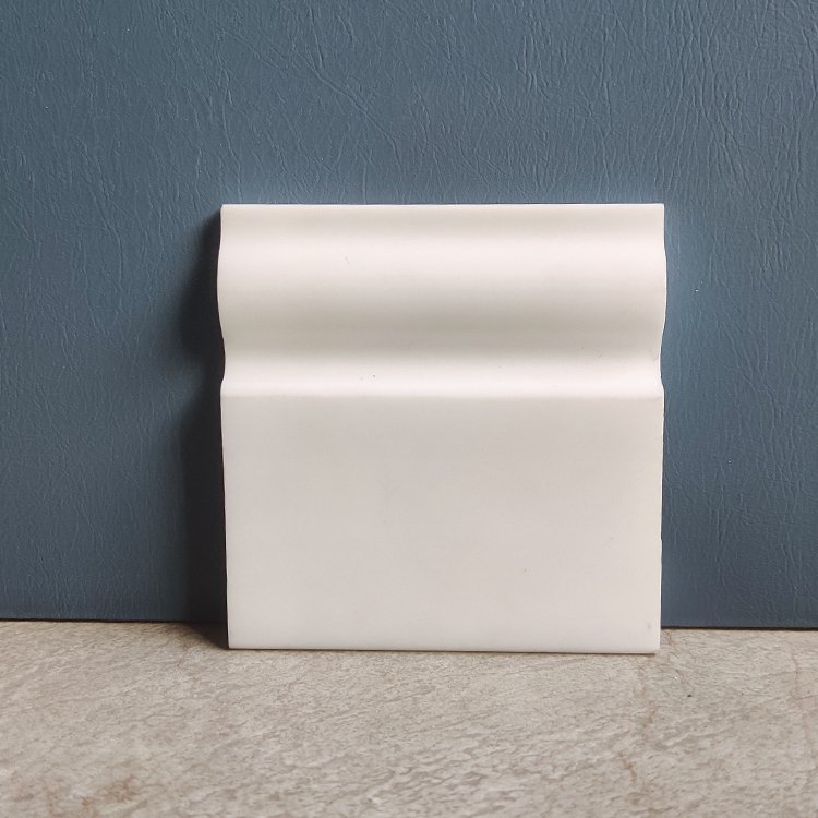 White Gloss 5inch 120mm Regency Ogee Skirting Board Victorian Torus Design Architrave Trim PS Baseboard for Living Room
