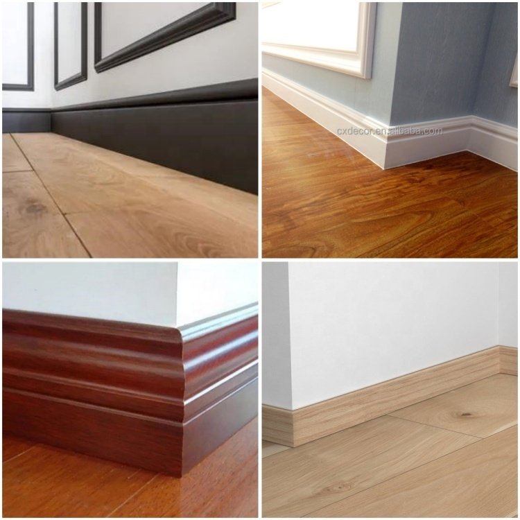 White Gloss 5inch 120mm Regency Ogee Skirting Board Victorian Torus Design Architrave Trim PS Baseboard for Living Room