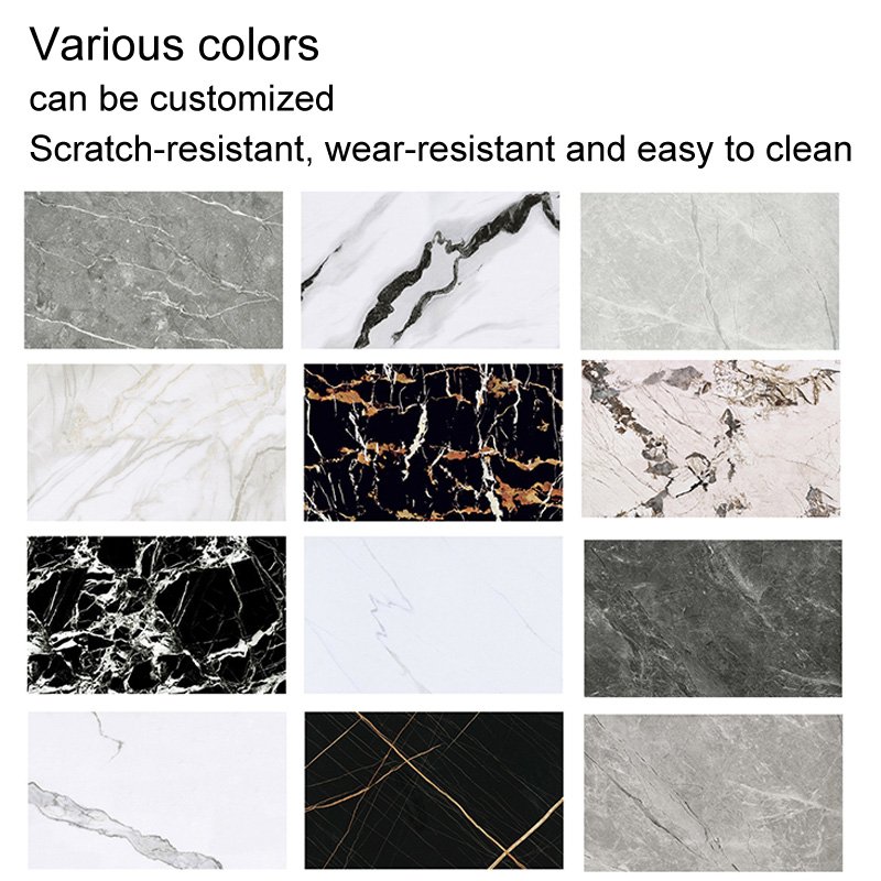 10/20/30cm Sample Block List Waterproof 3Mm Pvc Uv Board Wall Decoration Marble Color Waterproof Uv Pvc Board For Interior