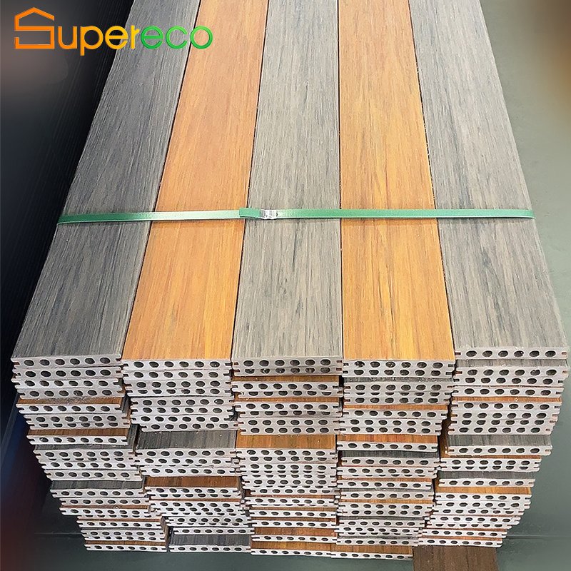 Factory Wholesale Outdoor Deep Embossing Wood Plastic Plank WPC Compound Floor Exterior WPC Composite Decking
