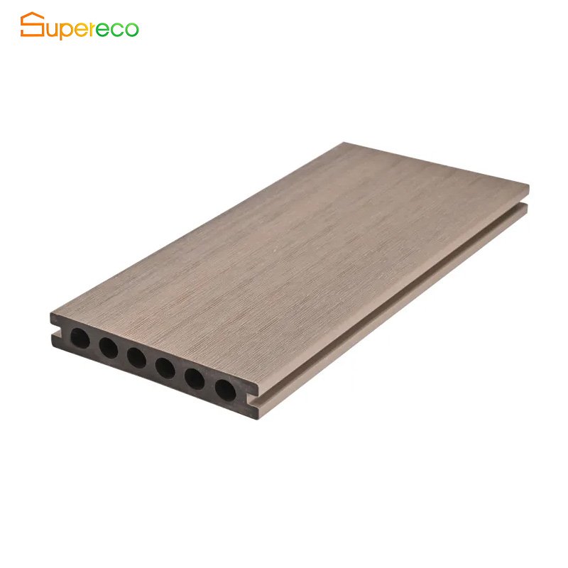 Factory Wholesale Outdoor Deep Embossing Wood Plastic Plank WPC Compound Floor Exterior WPC Composite Decking