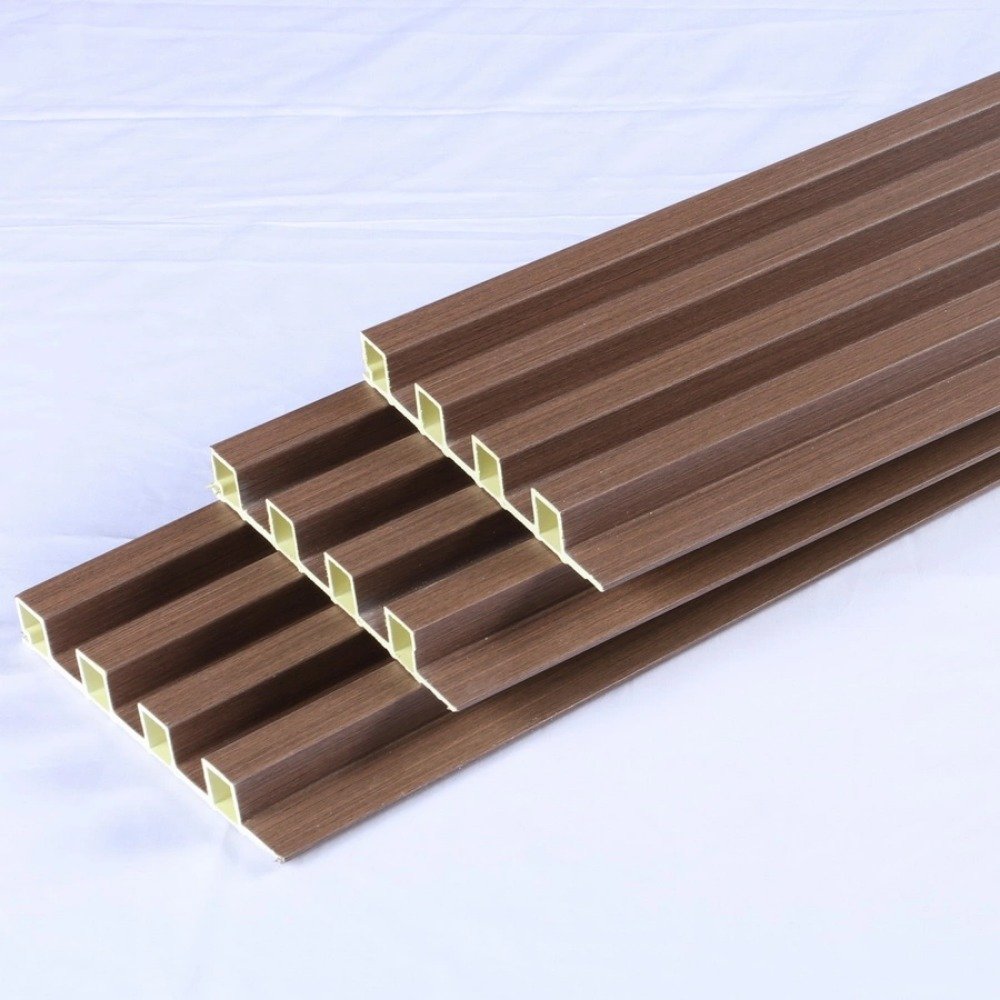 Wood Plastic Wall Panels WPC Interior Decorative Flute Wall Panels PVC Boards Modern Interiors Wall Panels