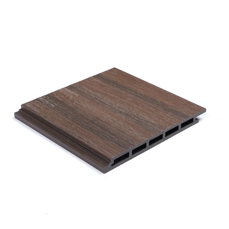 Wpc Cladding Wooden Look Water-Proof Outdoor Decorative Co-Extrusion Exterior Wall Panel For Garden