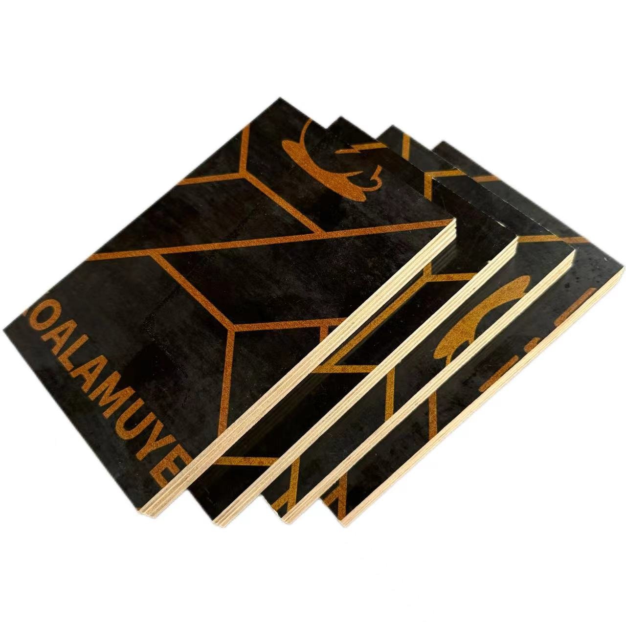 1220x2440mm 11mm Black Film Faced Plywood Hardwood Concrete Plywood Film Faced Plywood