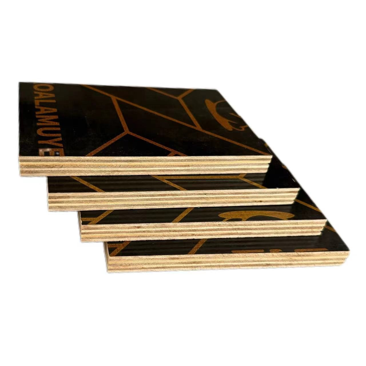 1220x2440mm 11mm Black Film Faced Plywood Hardwood Concrete Plywood Film Faced Plywood