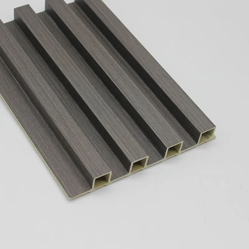 ECO wpc board manufacturers indoor interior decoration wood plastic composite PVC Coating Cladding Fluted wpc wall panels