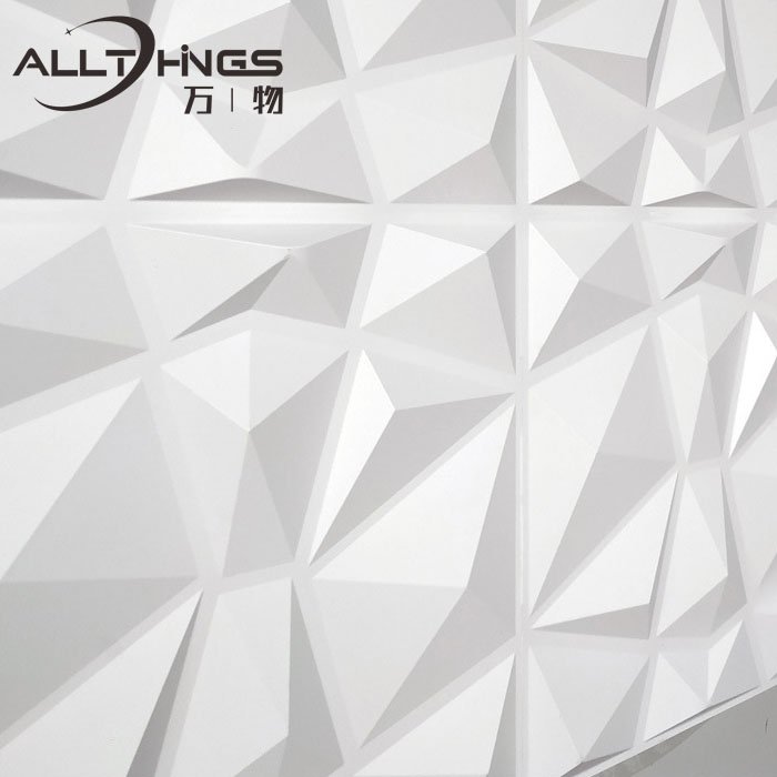 Most popular Diamond shape 3D PVC Panel/Sticker Interior Wall Decorative waterproof wallpaper other boards