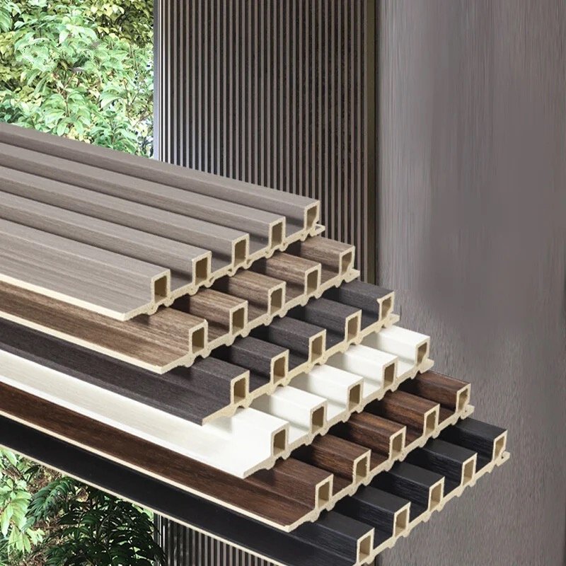 Indoor Wood Plastic Composite Cladding Fluted Wall Board Wpc Interior Wall Panel