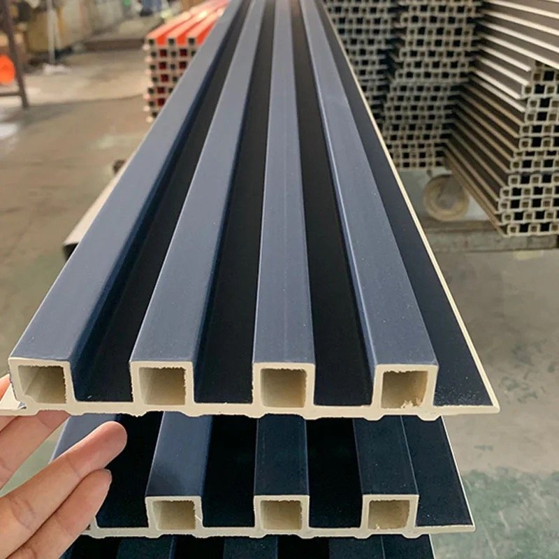 Indoor Wood Plastic Composite Cladding Fluted Wall Board Wpc Interior Wall Panel