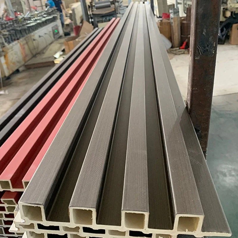 Indoor Wood Plastic Composite Cladding Fluted Wall Board Wpc Interior Wall Panel