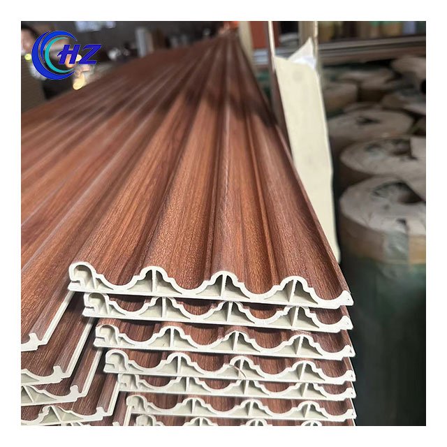 UNIDECO fluted wall board wpc interior panel flutted wall panel wpc flat wall panel
