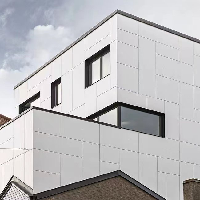 China White smooth Surface Prefabricated Exterior Wall Cladding Fiber Cement Board