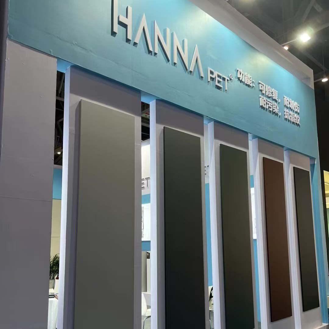 1220*2745*18mm Hanna Anti-pollution PET laminated E0 moisture proof MDF environmental protection wear-resistant wardrobe board
