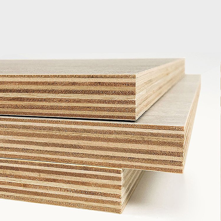Cost-efficient Top Grade E0 Glue Waterproof Plywood Sheet Melamine Laminate Multilayer Eucalyptus Board For Furniture