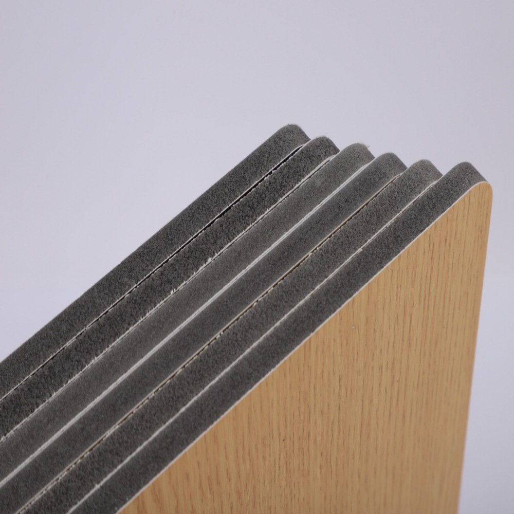 High quality 5mm bamboo charcoal fiber board wall panel interior decoration wood veneer