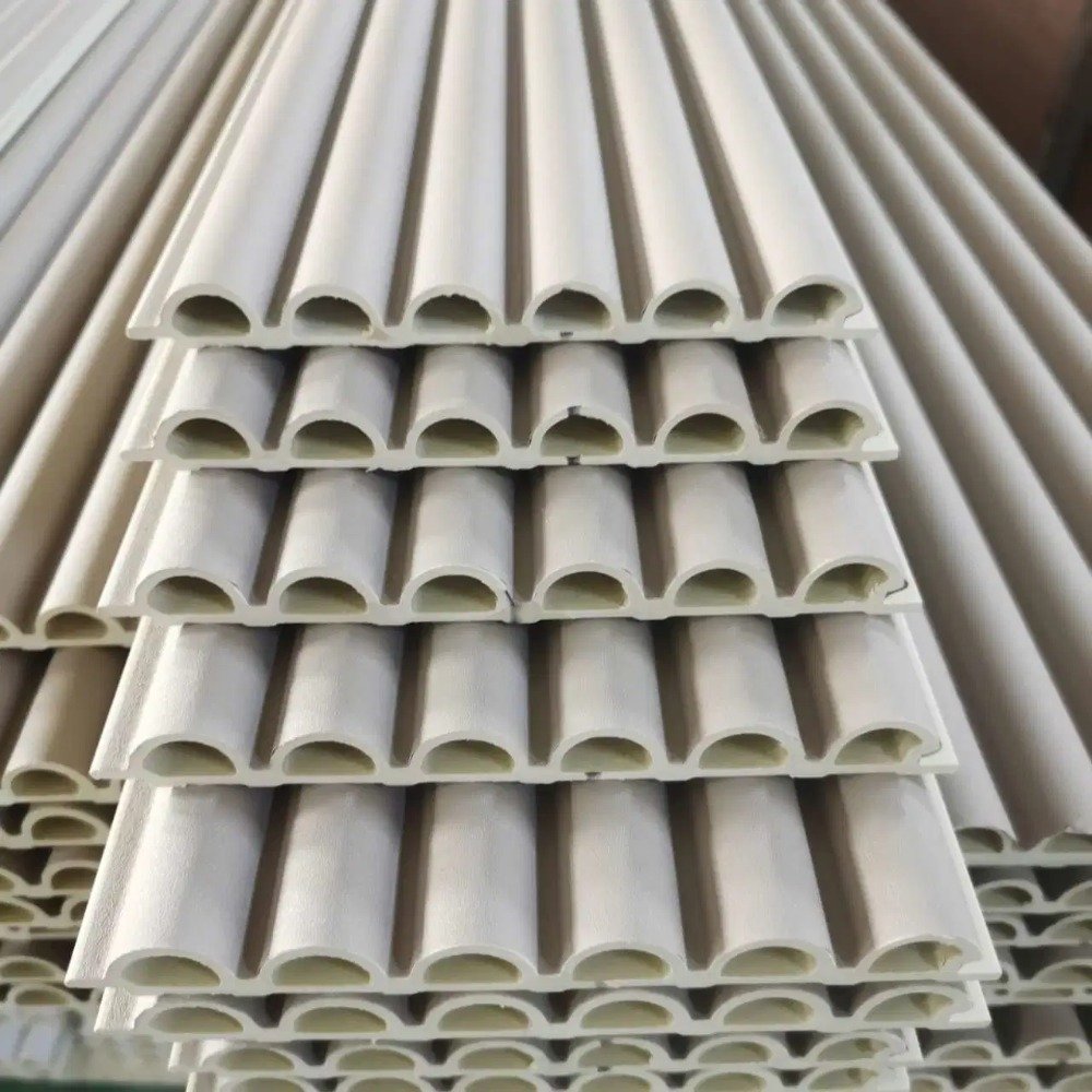 Home Bedroom Decorative Wood Cladding Paneling Interior 3D Slat Insulation Fluted Board Wpc Wall Panel For Interior Indoor Decor