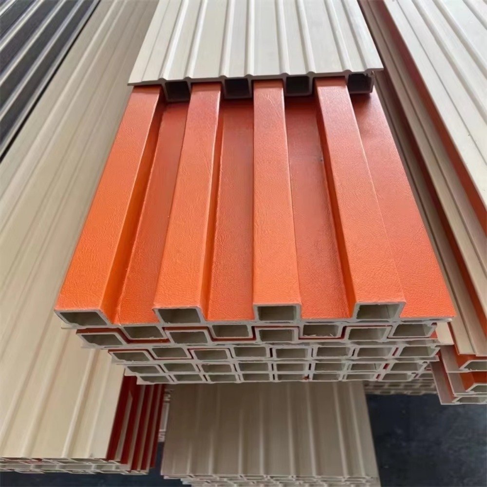 Home Bedroom Decorative Wood Cladding Paneling Interior 3D Slat Insulation Fluted Board Wpc Wall Panel For Interior Indoor Decor