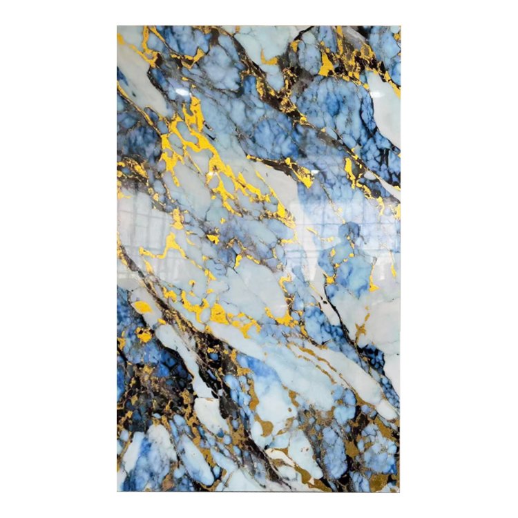 High quality custom sizes indoor decorate pvc uv marble sheet board
