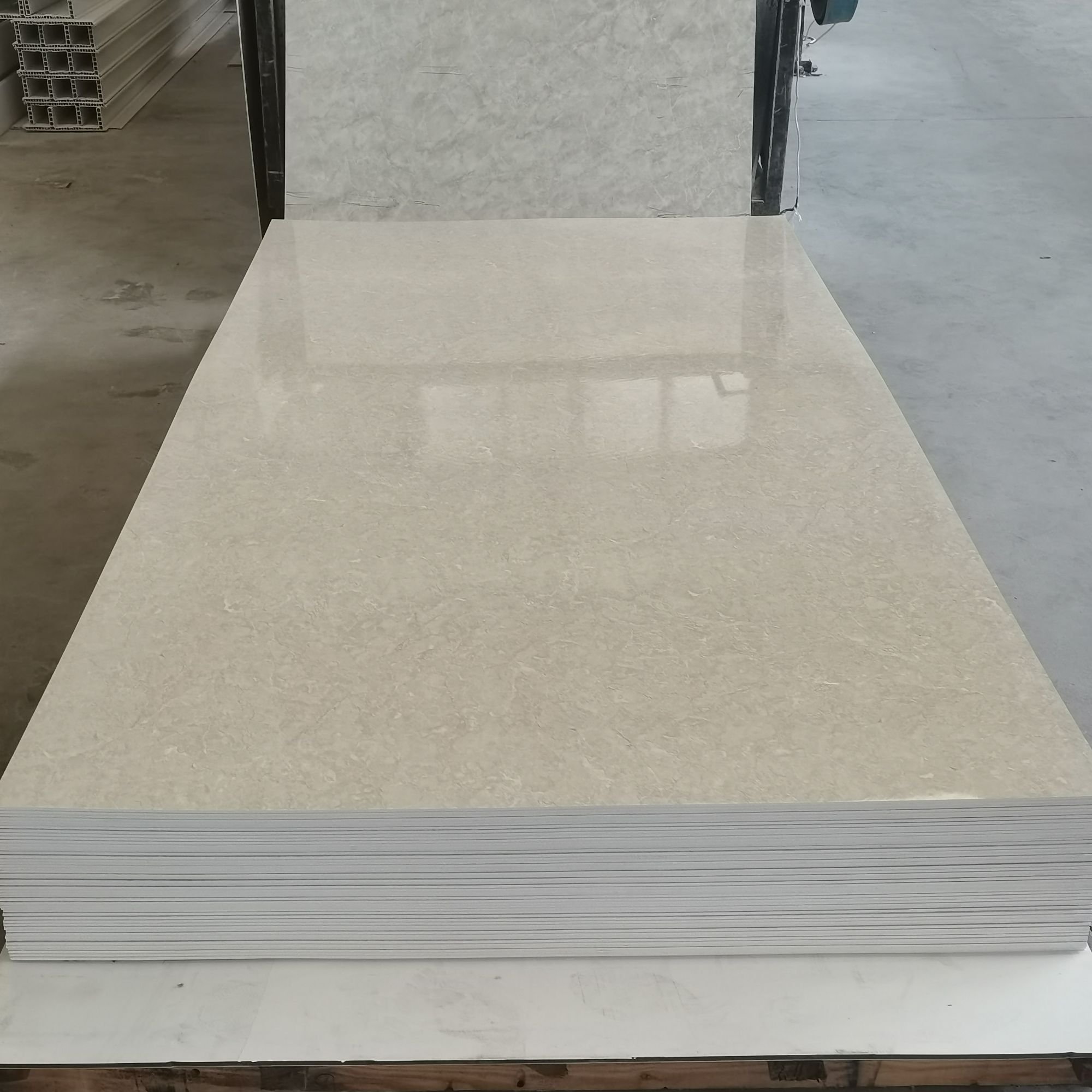WPC Marble Sheet Wall Board Luxury Interior PVC Decking for Villa and Hotel UV Protected Wall Panels/ Wallpapers