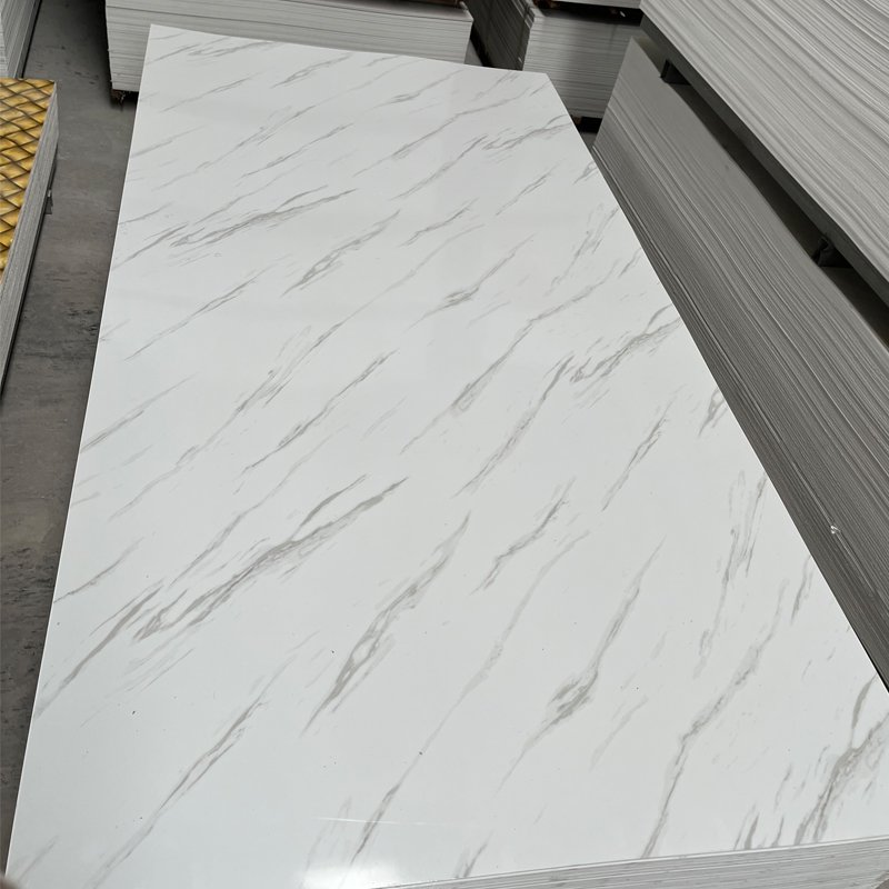 High glossy Interior Decorative pvc marble Sheet uv pvc marble board faux stone panels