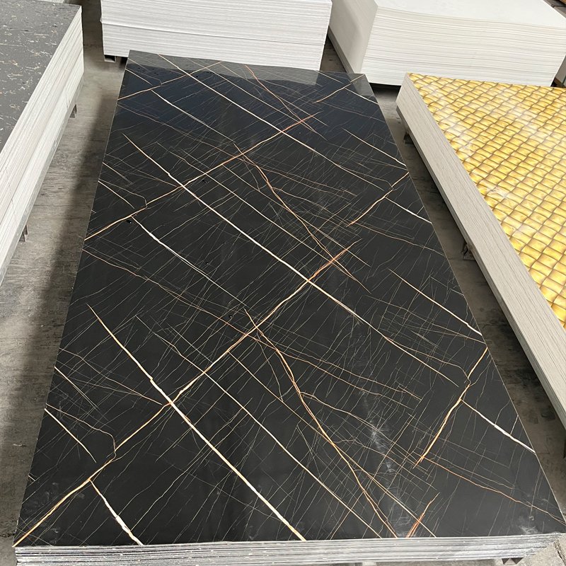 High glossy Interior Decorative pvc marble Sheet uv pvc marble board faux stone panels