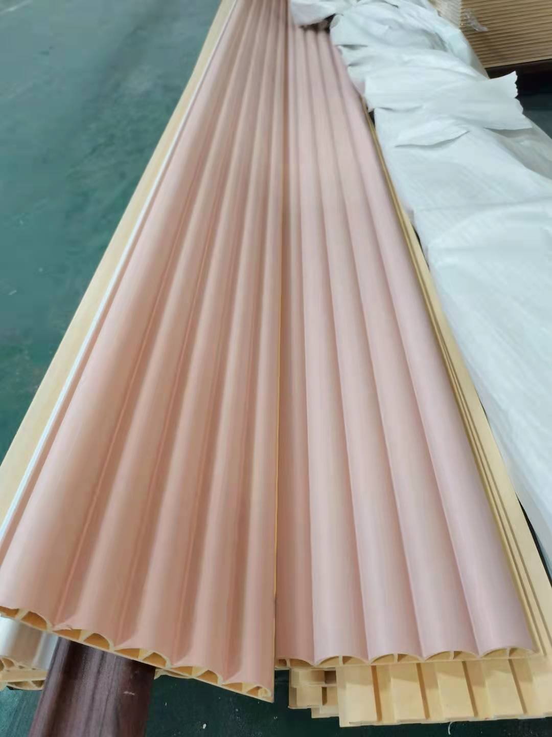 Gooday PVC wall panels factory Pink Color Children Room Round Fluted interior other boards for Decoration