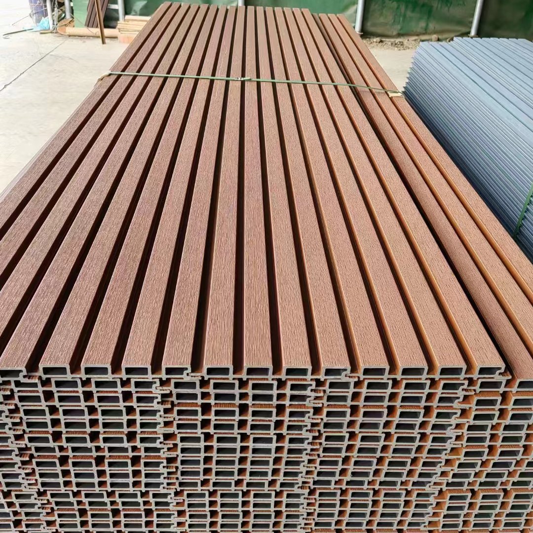 Waterproof Fireproof Wood Panels Wall Decor Interior Wpc Lightweight Seamless 3d Slat Wood Wall Panel Cladding Wood Interior