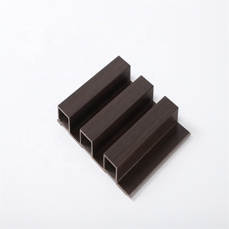 Factory Indoor Decor Wood Plastic Composite PVC Coating Cladding Fluted Wall Board Interior WPC Wall Panel