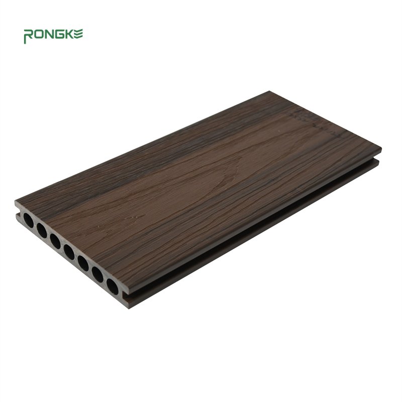 China's New Tech Composite WPC Decking Board 3D Exterior Decor with Scratch Resistance Wood Grain Coextrusion Teak Material