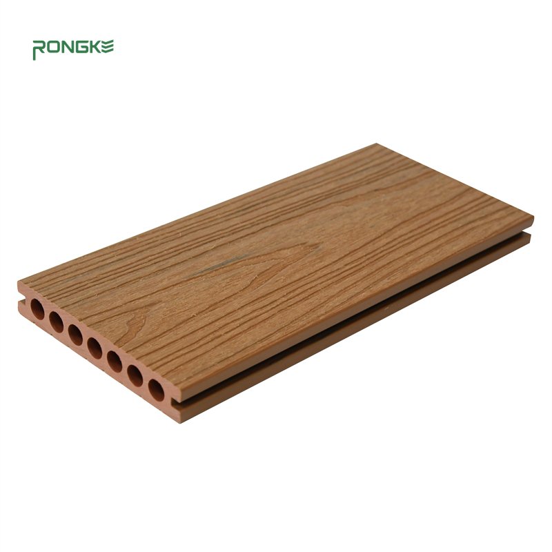 China's New Tech Composite WPC Decking Board 3D Exterior Decor with Scratch Resistance Wood Grain Coextrusion Teak Material