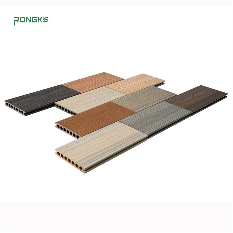 China's New Tech Composite WPC Decking Board 3D Exterior Decor with Scratch Resistance Wood Grain Coextrusion Teak Material
