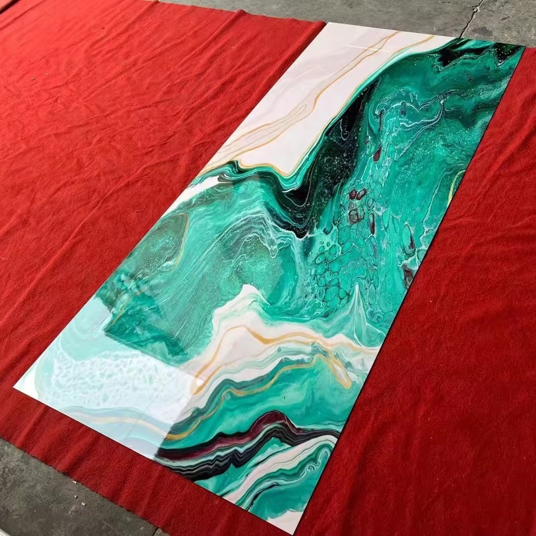 1220*2440*3mm/2.5mm high glossy Pvc Marble Sheet Interior Wall Panel Pvc Marble Sheet Alternative Uv Marble Wall Board