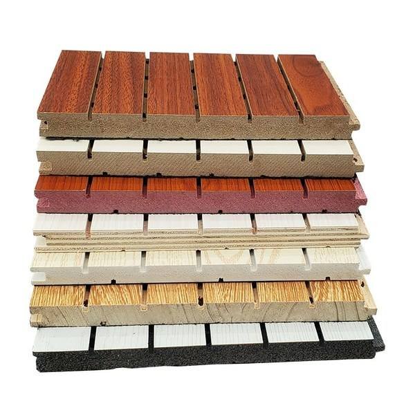 GrandMore brand For export products hot sales Thick slot MDF board for store walls GrandMore brand. More size board