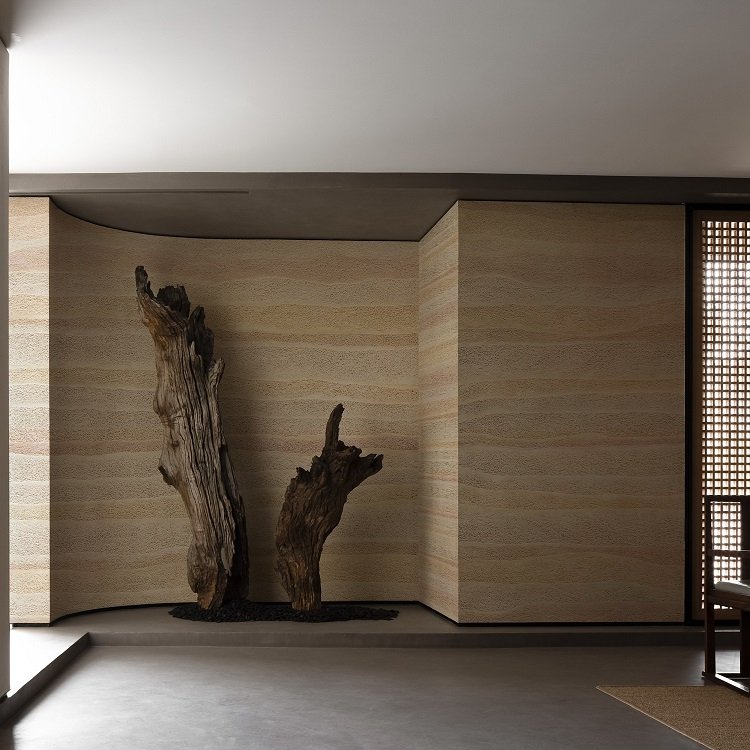 wall decoration cheap natural stone Rammed Earth board artificial stone veneer for high building solid surface countertops