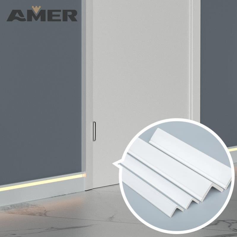 AMER Flooring Accessories white color Skirting Boards PS