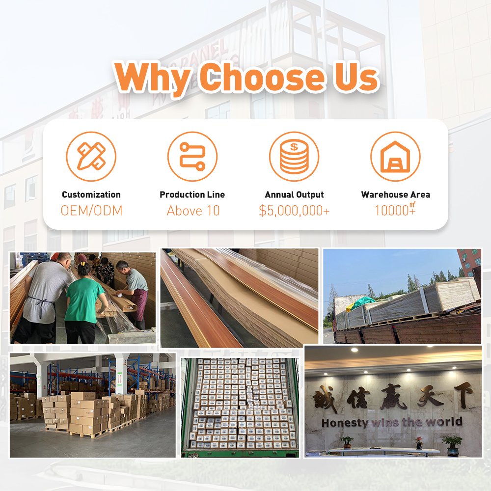 Best Quality Decorative WPC Wall Panel Wood Plastic Composite Wall Board for Bedroom
