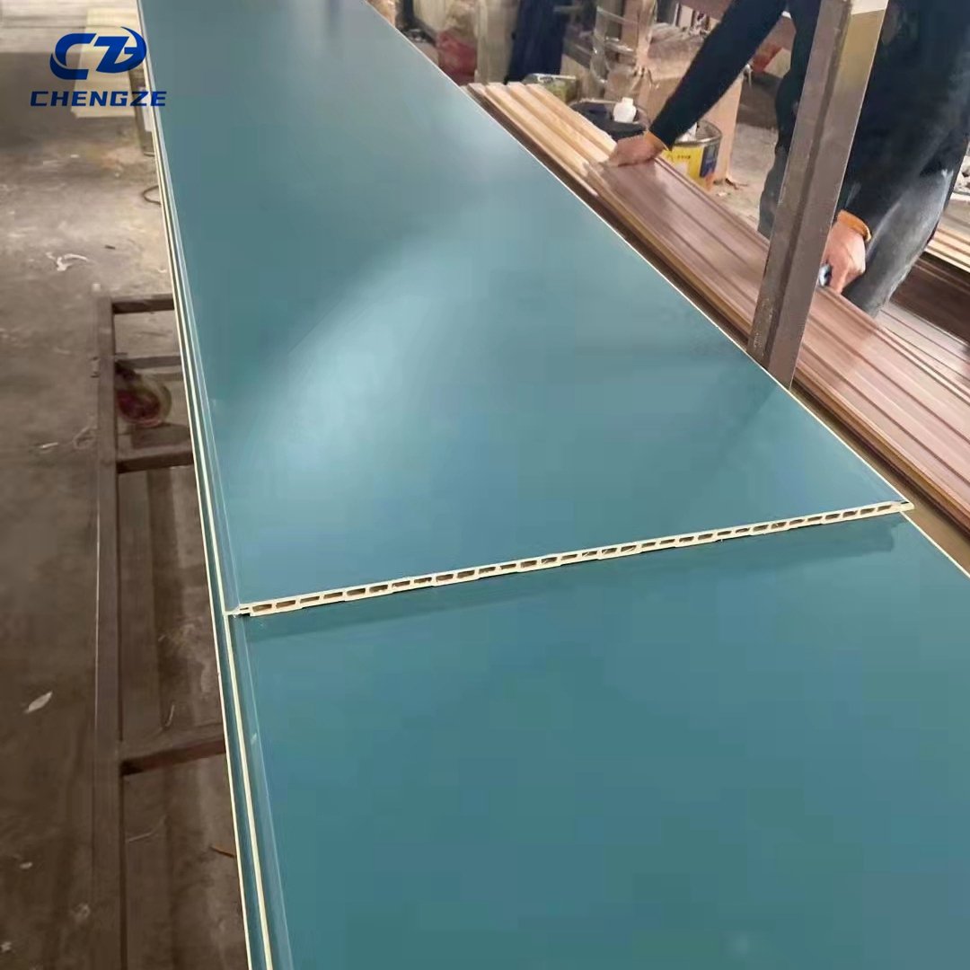 Wholesale Price Eco-Friendly seamless splicing Bamboo wood fiber WPC integrated wall panel board engineering plate