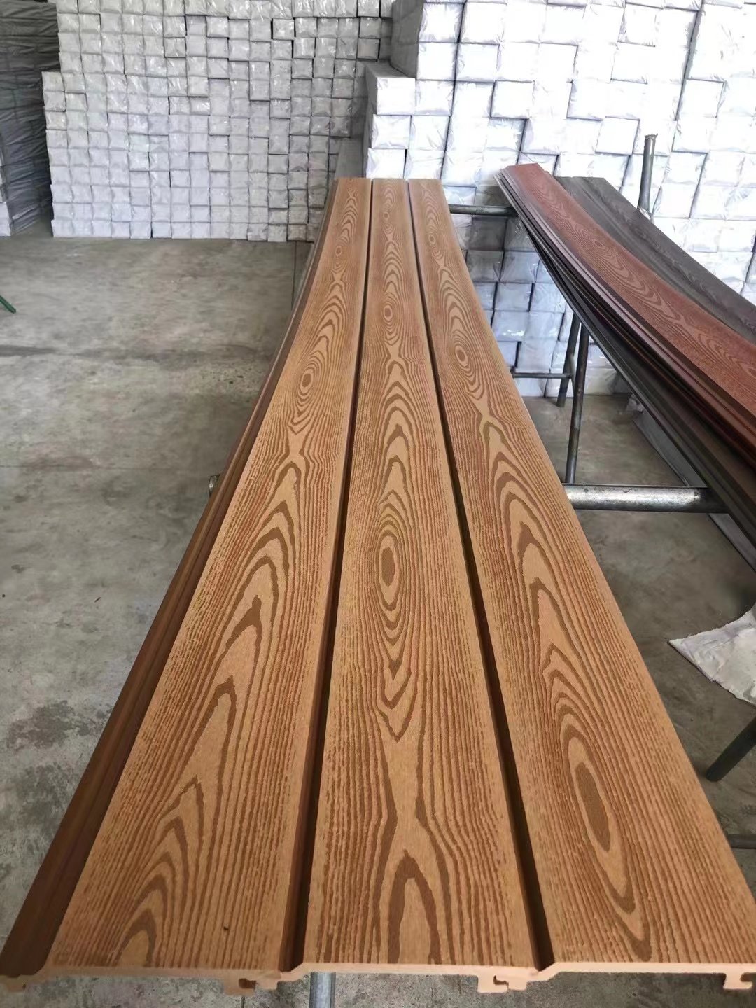 China El panel WPC para interiores 160*24*2900mm lambrin interior wpc wall panel