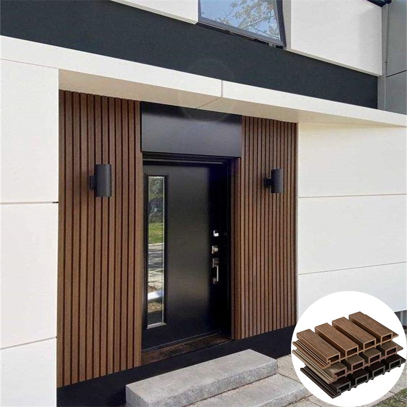 Waterproof Wood Plastic Wall Wpc Fluted Cladding Panel Decorative Co-extrusion Wood Wpc Wall Panel Outdoor Wpc Wall Panel Boards