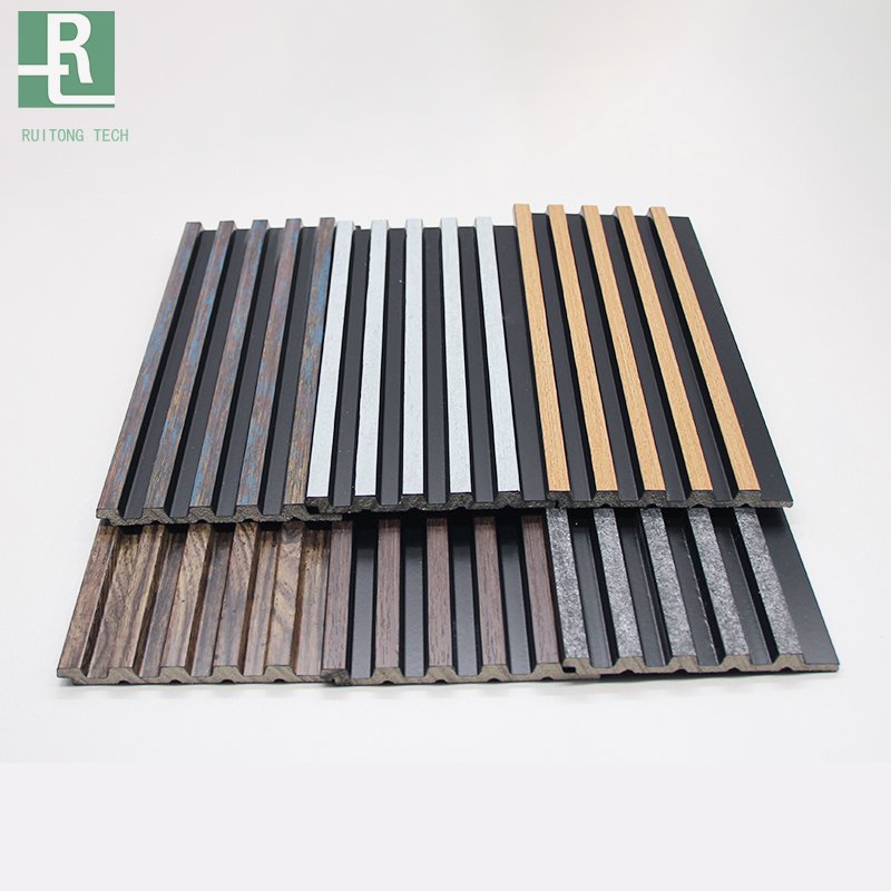 The hottest selling eco-friendly easy to install wall decoration ps wall panel Charcoal Louvers