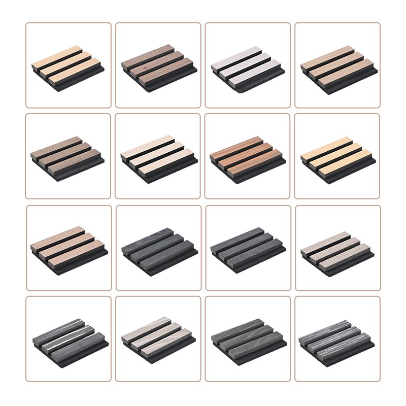 Akupanel MDF Slats Acoustic Panel Decorative sound-absorbing NRC=0.8