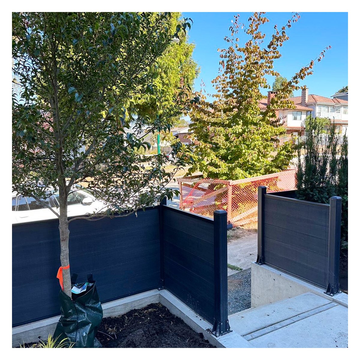 composite fence panels PVC wood garden yard fence privacy outdoor wpc wood plastic wpc fence boards