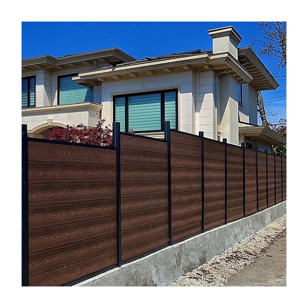 composite fence panels PVC wood garden yard fence privacy outdoor wpc wood plastic wpc fence boards