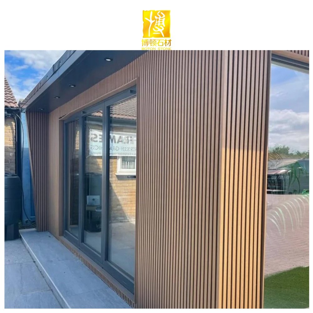 BOTON STONE Decoration Wooden Grain Wpc Cladding Wall Slab Decor Interior Fluted Wall Panel Other Boards