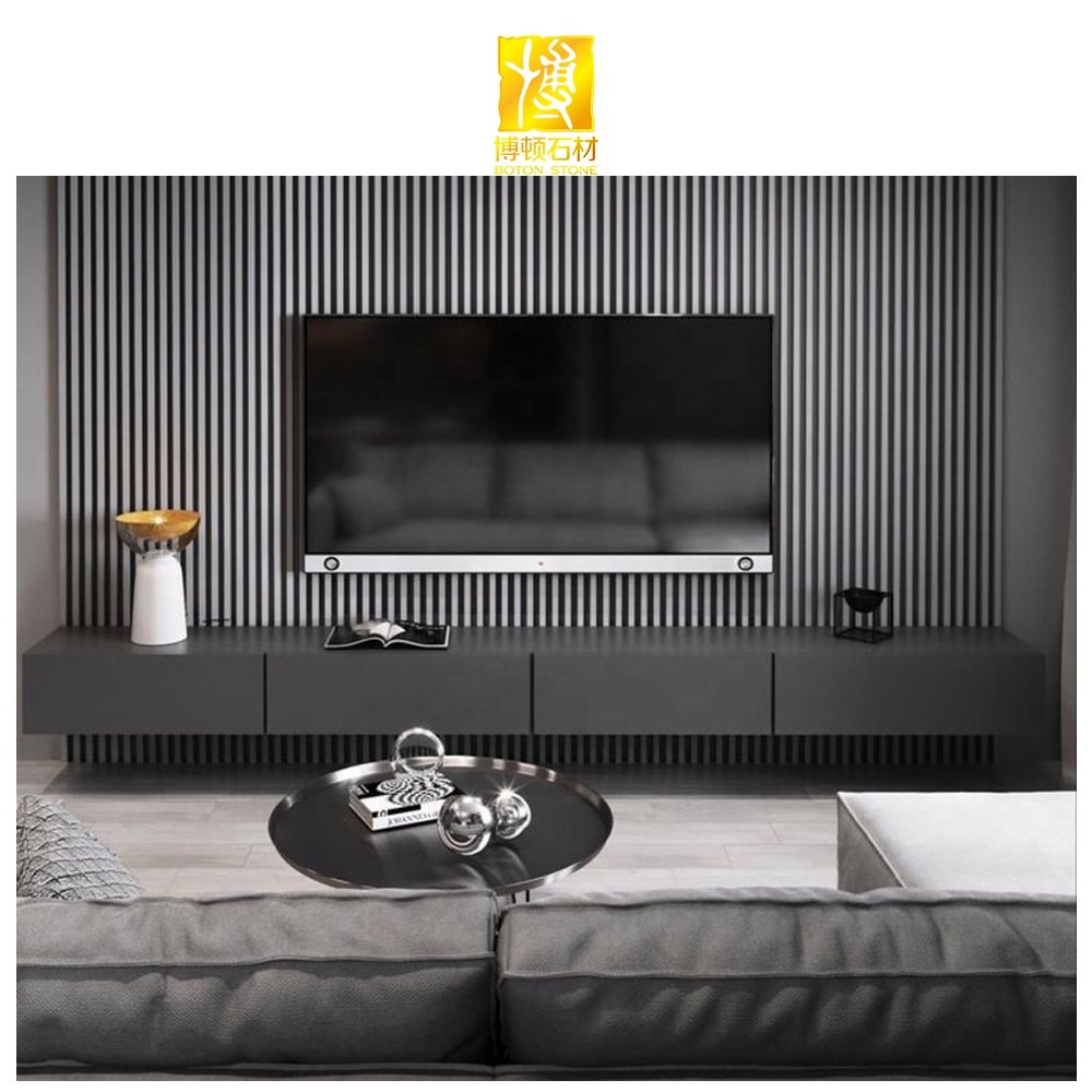 BOTON STONE Decoration Wooden Grain Wpc Cladding Wall Slab Decor Interior Fluted Wall Panel Other Boards