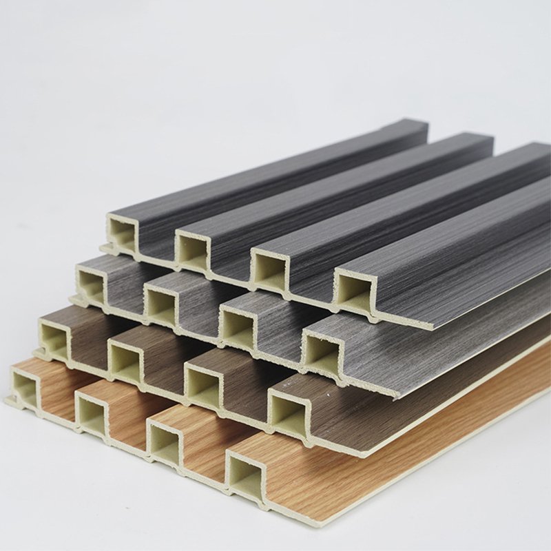 Hipower interior pvc wall panels & boards Wood composite interior fluted panels wpc clading wall panel