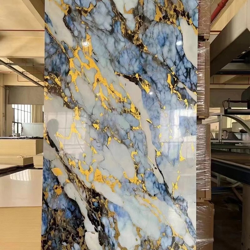 Best Price UV Marble PVC Wall Panels Elegant UV Marble Sheet for TV Backdrop