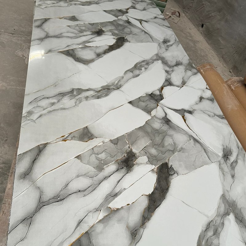 Best Price UV Marble PVC Wall Panels Elegant UV Marble Sheet for TV Backdrop