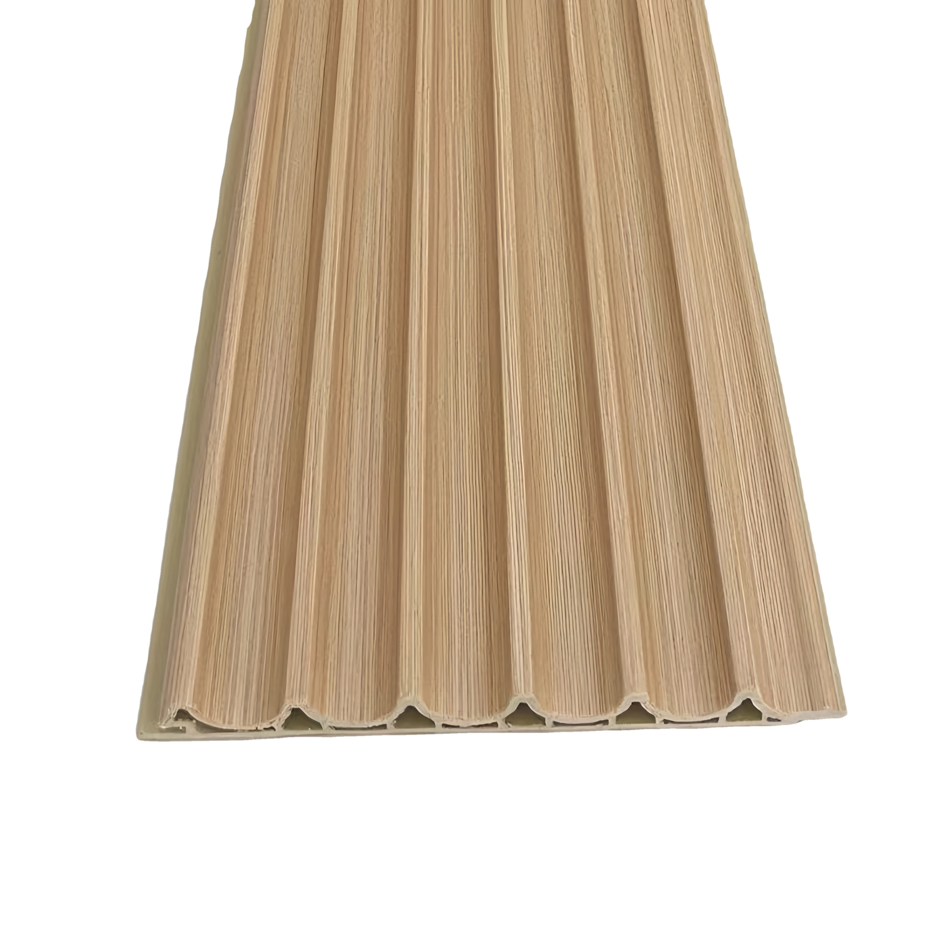 Plastic Bamboo Fibre Background Wpc Pvc Wall Panel Other Boards Grooved Wood Decorative Wood New Interior Building Fluted 3d